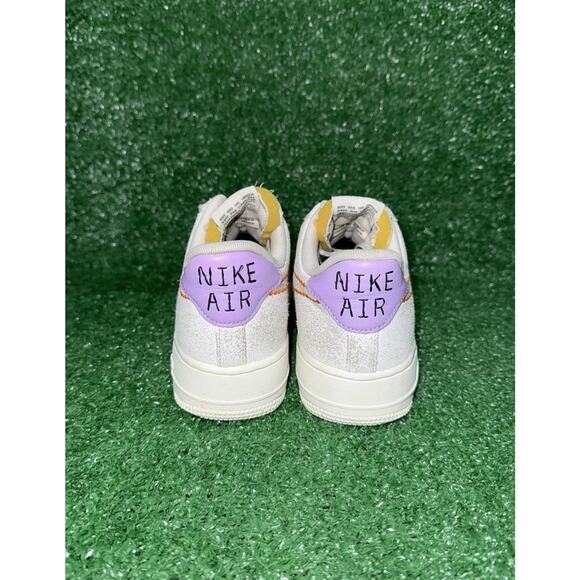 Nike Air Force 1 ‘Nike 101’ Women’s Size 9 White Leather Casual Shoes DX2348-100 - Picture 6 of 9